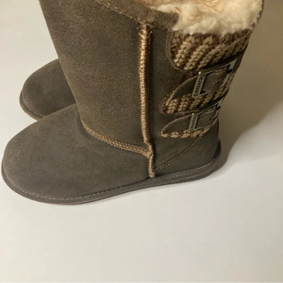 BearPaw Boshie Suede Brown and Tan Women’s Boots Size 7. Excellent Condition. - Picture 6 of 13